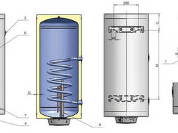 Водонагреватель комбинированный Eldom "Thermo" 120 (подключение справа)