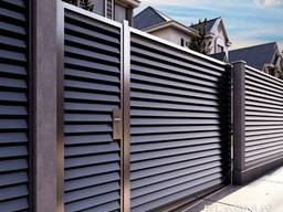 Ворота и калитки из металлического штакетника