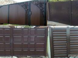 Ворота, калитки, заборы с установкой под ключ по Харькову