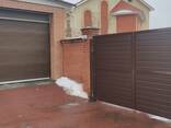 Ворота розпашні алюмінієві в'їдзні - фото 2