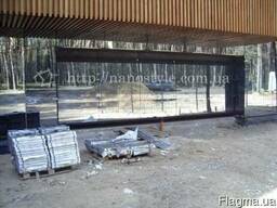 Ворота секционные гаражные, промышленные, стеклянные Киев.