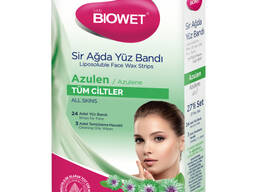 Воскові смужки для депіляції обличчя для всіх типів шкіри Biowet, 27 шт