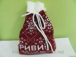 Вязаный подарочный мешочек
