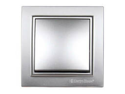 Выключатель Enzo Серебряный камень