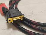 Высокоскоростной позолоченный усиленный кабель GBX HDMI-VGA - фото 4