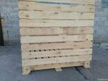 Wooden box, wooden container for fruit storage. - фото 5