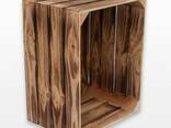 Ящик деревянный обожженный 50х40х30см - фото 2