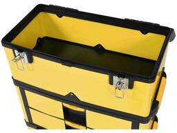 Ящик для інструментів на 2 колесах пластиковий Vorel 3 секції 57 х 37 х 84.5 см з. ..