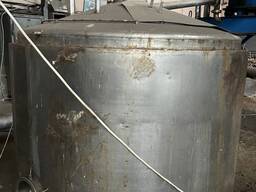 Ємність харчова нержавіюча 2 м³ | вертикальний резервуар | бак з утепленням і підігрівом