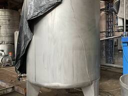 Ємність харчова нержавіюча 4.8 м³ | вертикальний резервуар | бак | цистерна з нержавійки