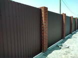 Забор из профнастила (профлиста). "Броневик" Днепр. - фото 1