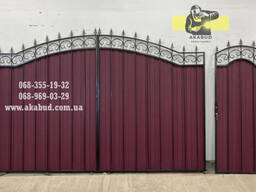 Забор, как сделать распашные ворота