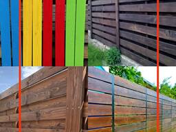 Забор паркан огорожа дерев'яний деревянный секції з дошки доски