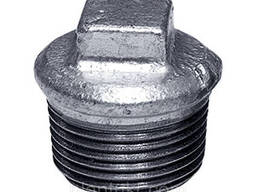 Заглушка оцинкована зовнішня різьба Ду15
