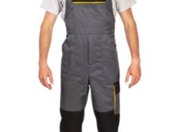 Заказать серые летние рабочие полукомбинезоны, форма для сто