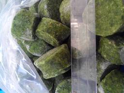 Шпинат заморожений різаний та листовий