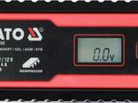 Зарядний прилад мережевий з LCD дисплеєм 230В YATO до акумуляторів 6V-2А 12V-4А, макс. .. .