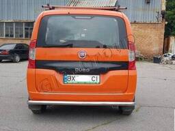 Защита заднего бампера (нержавеющая труба - ус) Fiat Fiorino (2017+)
