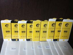 Защитное стекло 9D на айфон, Iphone 4,5,6,7,8,7-8 X, X
