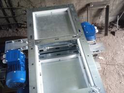 Засувка рейкова ел. 300х300 з мотор-редуктором