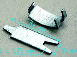 Зажим (стяжка) 34х10х1,25 мм "Ласточкин хвост" ТАФ-87 - надежное крепление для вашего огра