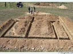 Земельные работы, бетонные. ..