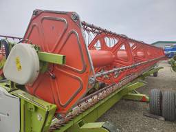 Зерновая жатка Claas V900 с телегой