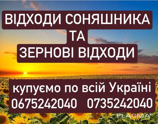 Зернові та олійні відходи