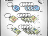 Железные бирки брелоки на ключи с логотипом и номерами изготовим за 1 день - фото 13