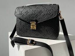 Женская брендовая сумка через плечо кросс боди Louis Vuitton Pochette Metis Black KS00003