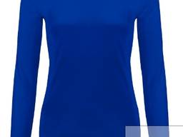Женская футболка с длинными рукавами, синяя