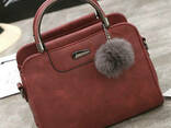 Стильная женская сумочка клатч. Модная мини сумка черная бордовая серая пудровая - фото 5