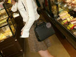 Стильная женская сумочка клатч. Модная мини сумка черная бордовая серая пудровая - фото 9