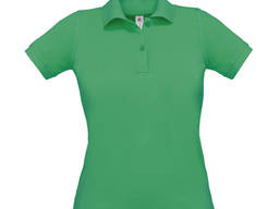 Женская поло футболка официанта цвет зеленый