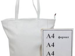 Женская сумка из натуральной кожи Borsacomoda, Украина белая
