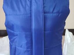 Женская жилетка синяя утепленная спецодежда жилеты пошив