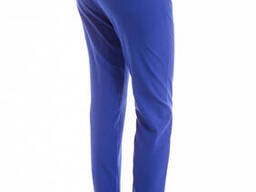 Женские летние брюки 7/8 из тиара с резинкой и карманами Электрик