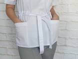 Женский костюм "Американка". Ткань: элит-коттон. Брюки есть на манжетах и прямые. - фото 2