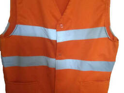 Жилет сигнальний зі світлоповертаючими смугами