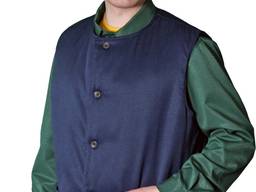 Жилет утепленный рабочий. Цвет синий. Ткань грета