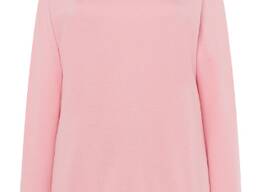 Жіночий светр з широким вирізом, рожевий