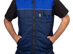 Жилет темно-синій з волошкою, арт.01819