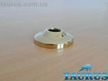 Золотий фігурний фланець ThermoPulse Gold розмір D80 мм / висота 22 мм, під внутрішній. .. - фото 2