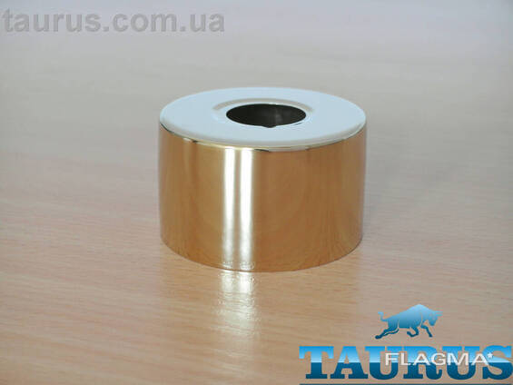 Золотий круглий фланець ThermoPulse Gold розмір D67 мм / висота 40мм, під внутрішній. ..