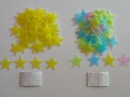 Зірочки 50 шт на стелю, стіни